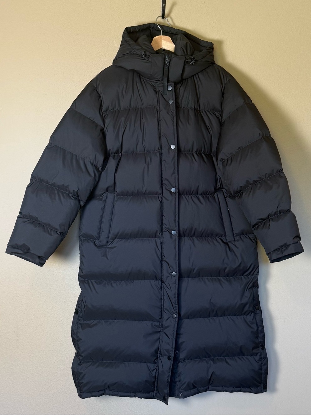 Quince Black Responsible Down Long Puffer Jacket NWT Size XL - Picture 2 of 6